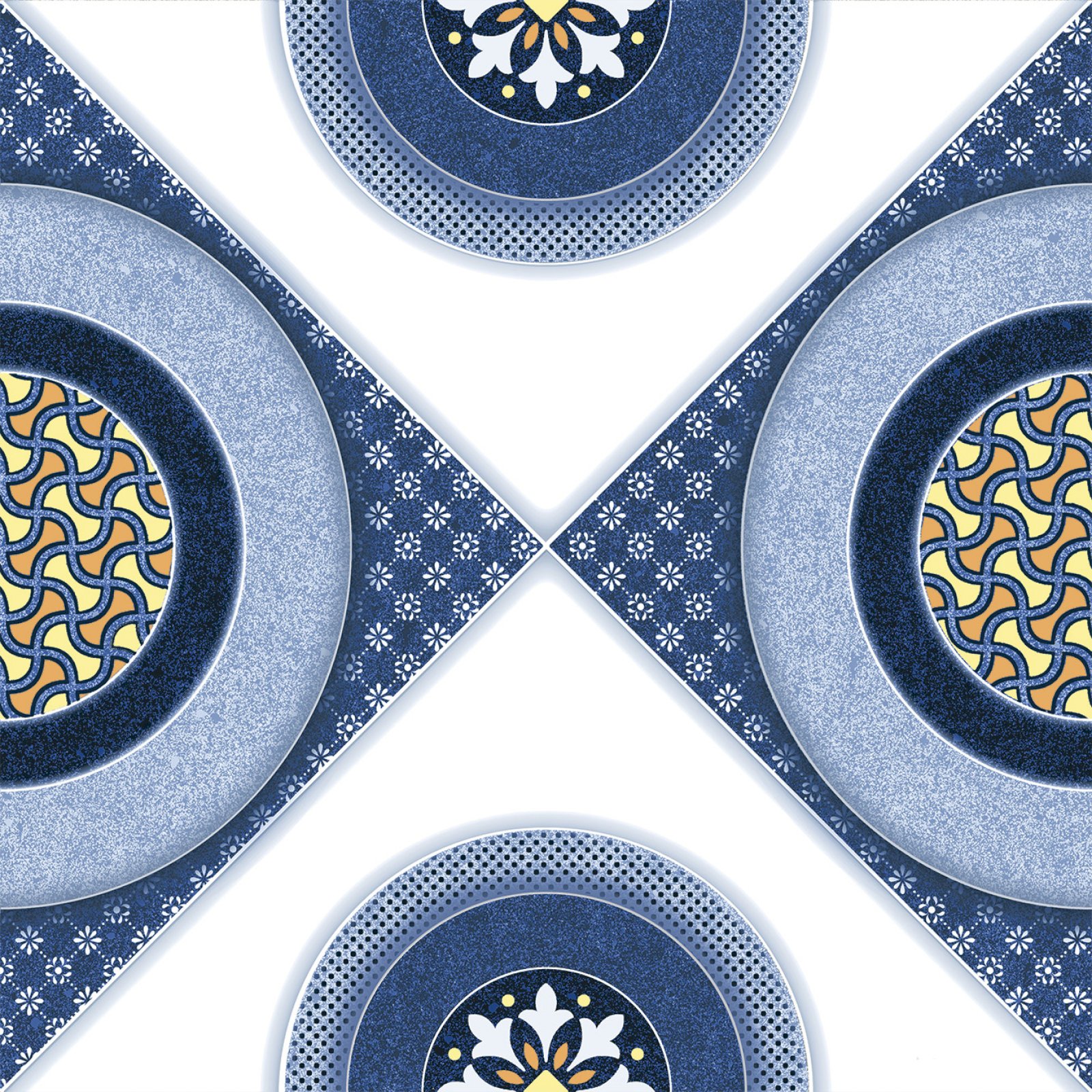ASIA TILE 25X25 RENO BLUE 
